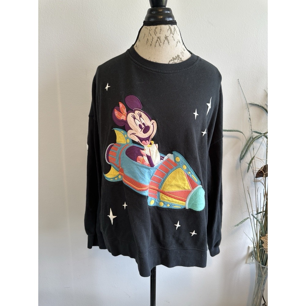 Walt Disney World Play in the Park Mickey Mouse Astro Orbiter Sweater Adult 1X